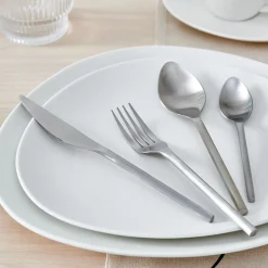 CASA Juegos|Etna Satin Cubierto De 16 Piezas Plateado