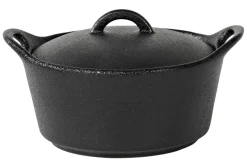 CASA Fuentes De Horno|Fero Cazuela Para Horno Con Tapa Negro
