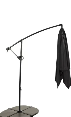 CASA Parasoles|Fiji Parasol Colgante Sin Pie Negro