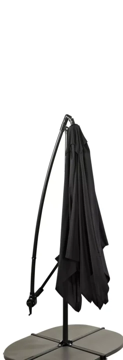 CASA Parasoles|Fiji Parasol Colgante Sin Pie Negro