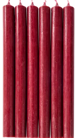 CASA Velas|Fina Velas Juego De 6 Burdeos