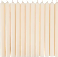 CASA Velas|Fina Velas Juego De 12 Marfil