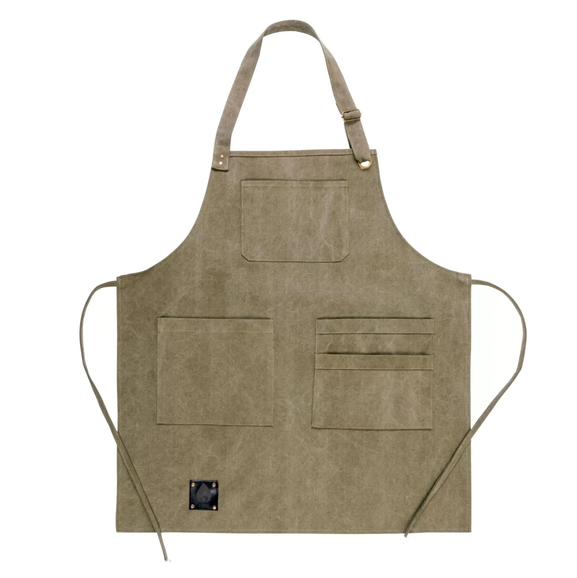 CASA Delantales|Fire Delantal Verde Marron