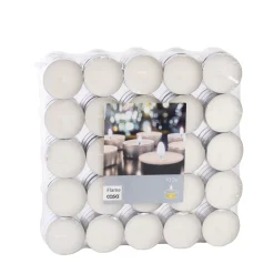 CASA Velas|Flame Velas Pequenas Juego De 100 Blanco