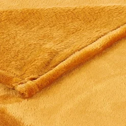 CASA Mantas|Flanella Manta Amarillo Oscuro