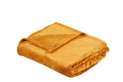 CASA Mantas|Flanella Manta Amarillo Oscuro