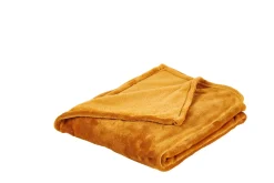 CASA Mantas|Flanella Manta Amarillo Oscuro