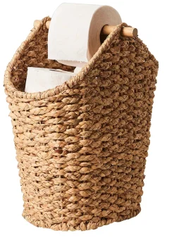 CASA Accesorios Water|Flores Soporte Rollos Wc Revistero Natural