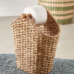 CASA Accesorios Water|Flores Soporte Rollos Wc Revistero Natural