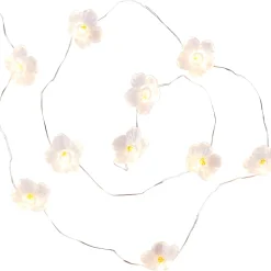 CASA Guirnaldas De Luz|Flower Guirnalda Blanco, Amarillo, Morado