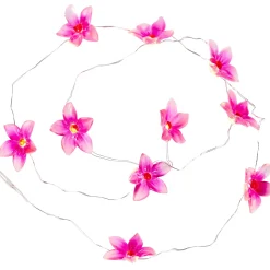 CASA Guirnaldas De Luz|Flower Guirnalda Blanco, Amarillo, Morado