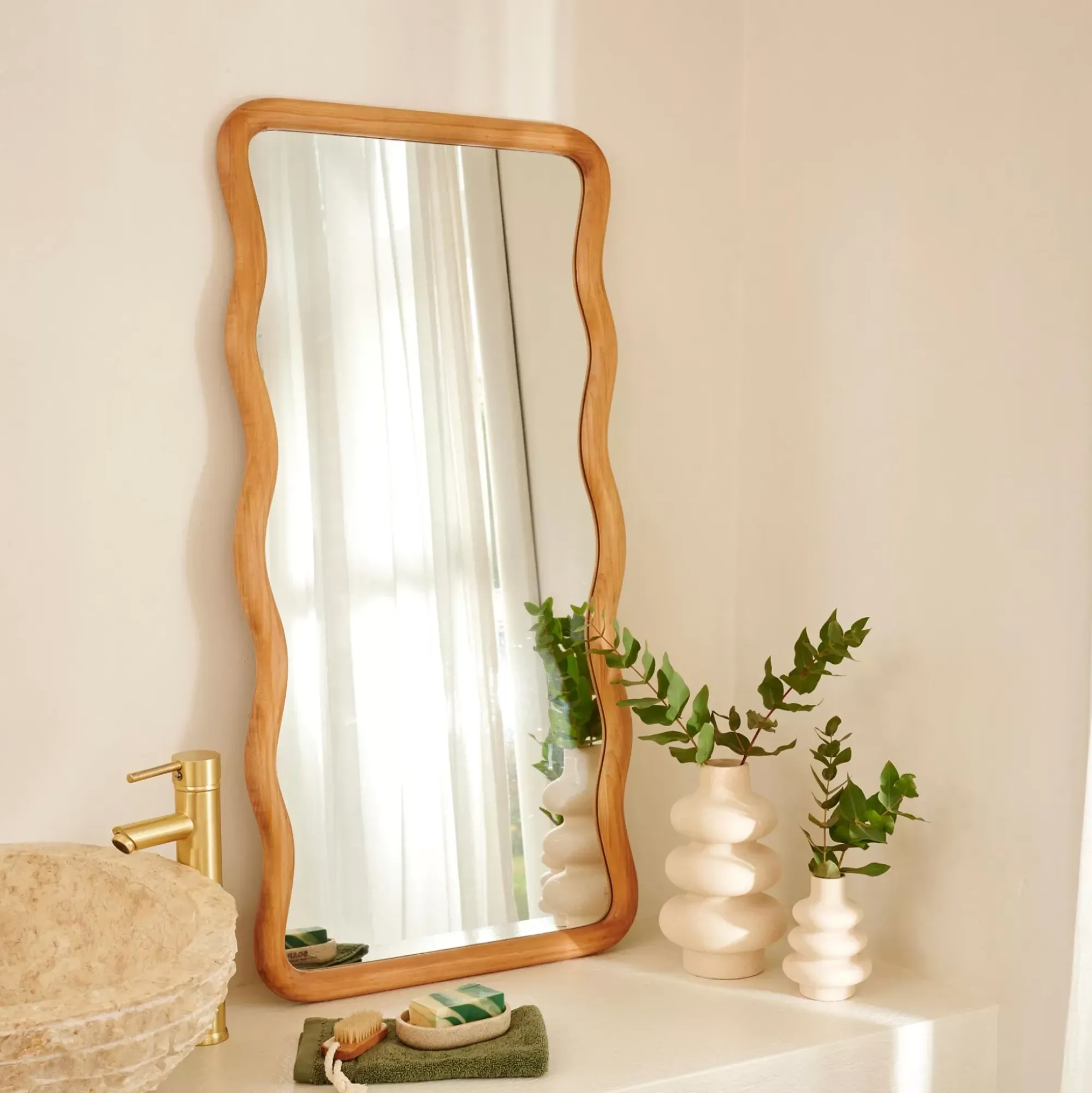 CASA Espejos|Flowy Espejo Natural