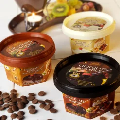 CASA Alimentos|Fondue Chocolate Para Fundir Chocolate Amargo Marron Oscuro