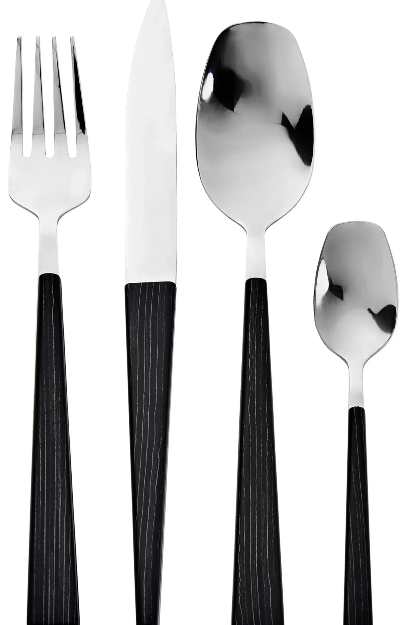 CASA Juegos|Forest Cubierto De 16 Piezas Negro