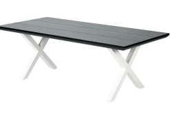 CASA Mesas De Jardín|Formax Mesa De Jardín Con Patas En X Negro/Blanco