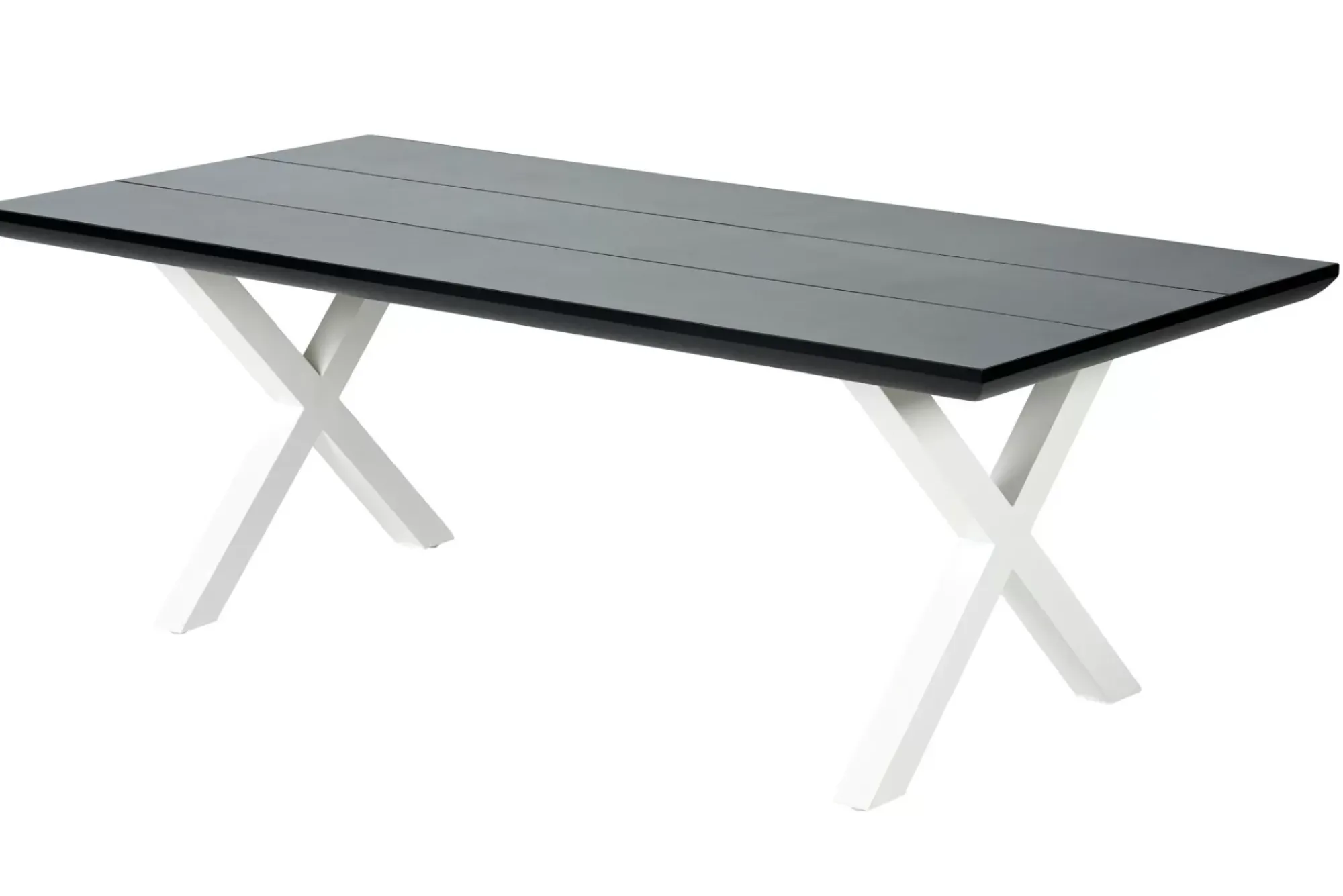 CASA Mesas De Jardín|Formax Mesa De Jardín Con Patas En X Negro/Blanco