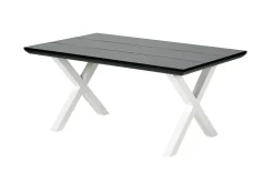 CASA Mesas De Jardín|Formax Mesa De Jardín Con Patas En X Negro/Blanco