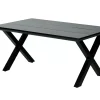 CASA Mesas De Jardín|Formax Mesa De Jardín Con Patas En X Negro