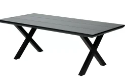 CASA Mesas De Jardín|Formax Mesa De Jardín Con Patas En X Negro
