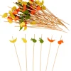 CASA Accesorios Coctéles|Fruities Palillos Apero Juego De 50 Mezcla De 3 Colores Naranja, Amarillo, Verde