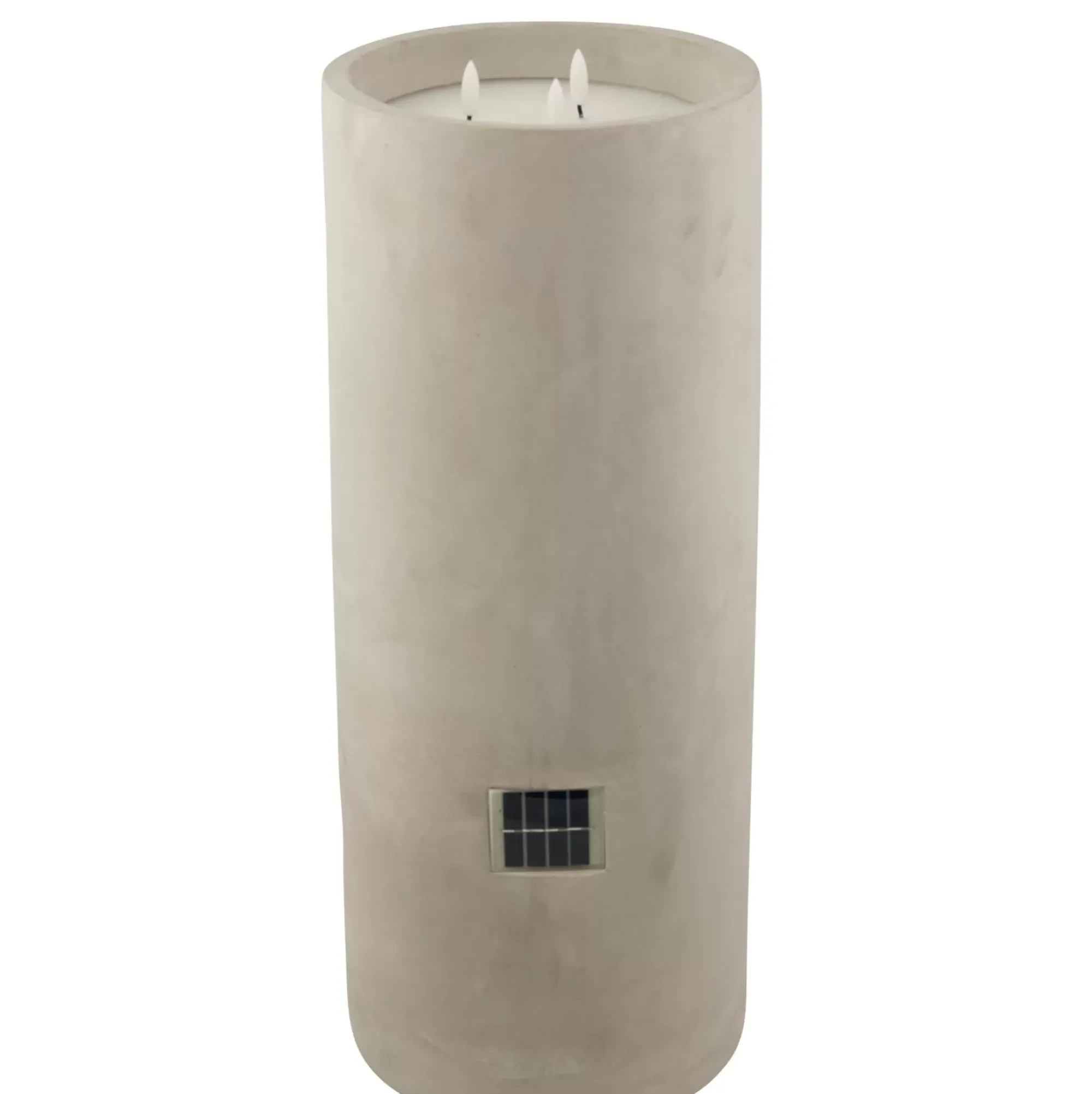 CASA Velas Led|Fuego Vela Led Solar Gris Claro