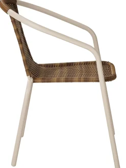 CASA Sillas De Jardín|Gerona Silla Apilable Arena + Natural