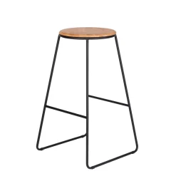 CASA Taburetes De Bar|Giulia Taburete Negro, Natural