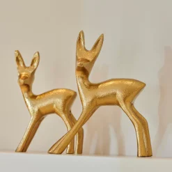 CASA Figuras Decorativas|Goldy Decorativa Ciervo Dorado