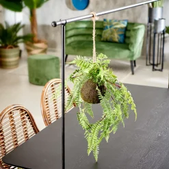 CASA Plantas Artificiales|Greenery Macetero Colgante Con Helecho Verde