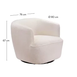 CASA Sofás|Harvey Butaca Blanco