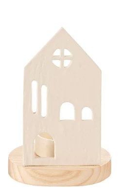 CASA Soprortes Para Velitas|Home Soporte Para Vela Pequena Blanco, Natural