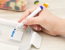 CASA Instrumentos De Cocina|Homey Clip Marcador De Tiza Para Fiambrera Azul