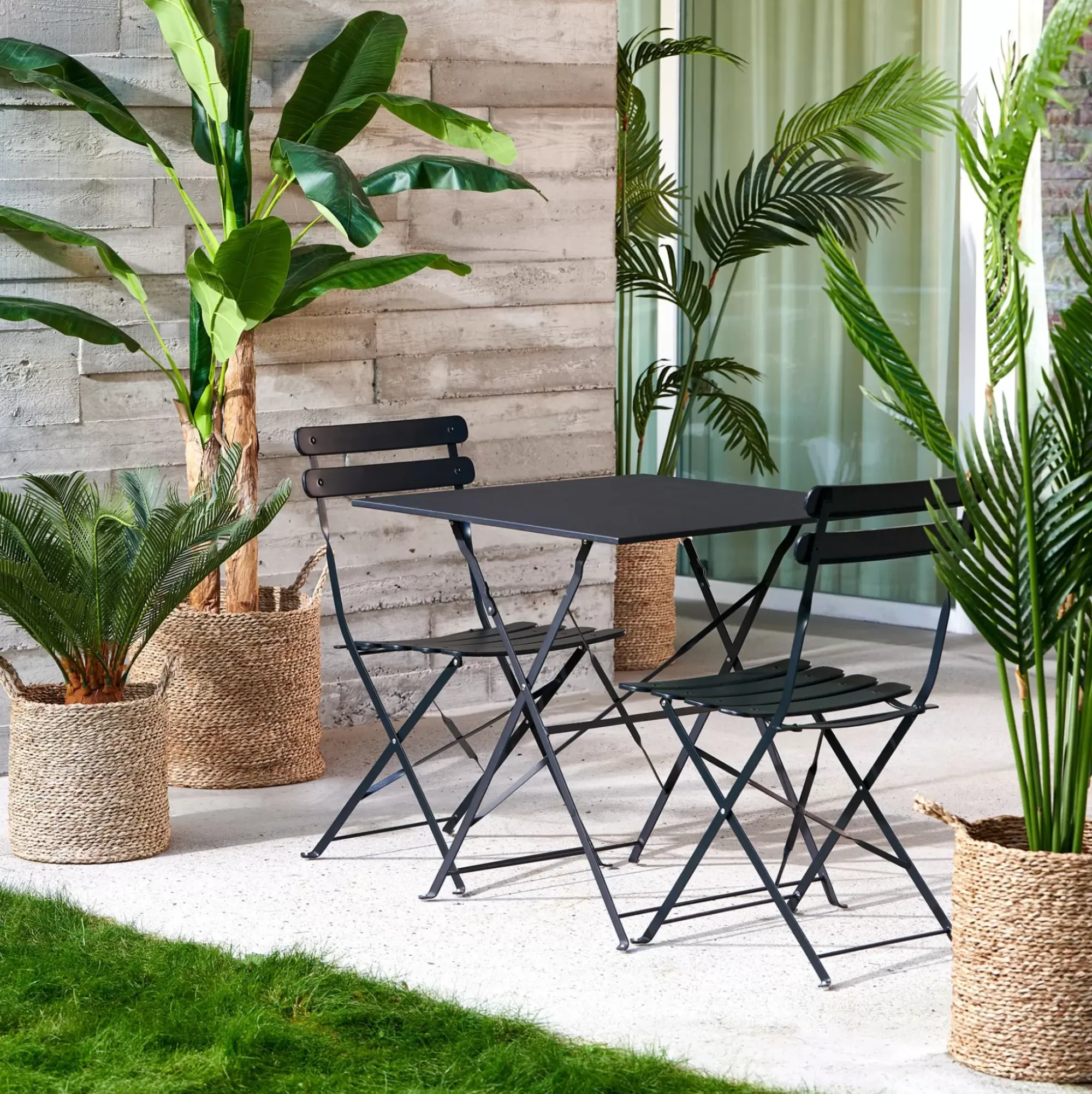 CASA Sillas De Jardín|Imperial Silla Plegable Negro