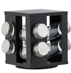 CASA Tarros De Hierbas|Industria Carrusel De Hierbas 8 Botes Negro