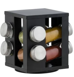 CASA Tarros De Hierbas|Industria Carrusel De Hierbas 8 Botes Negro