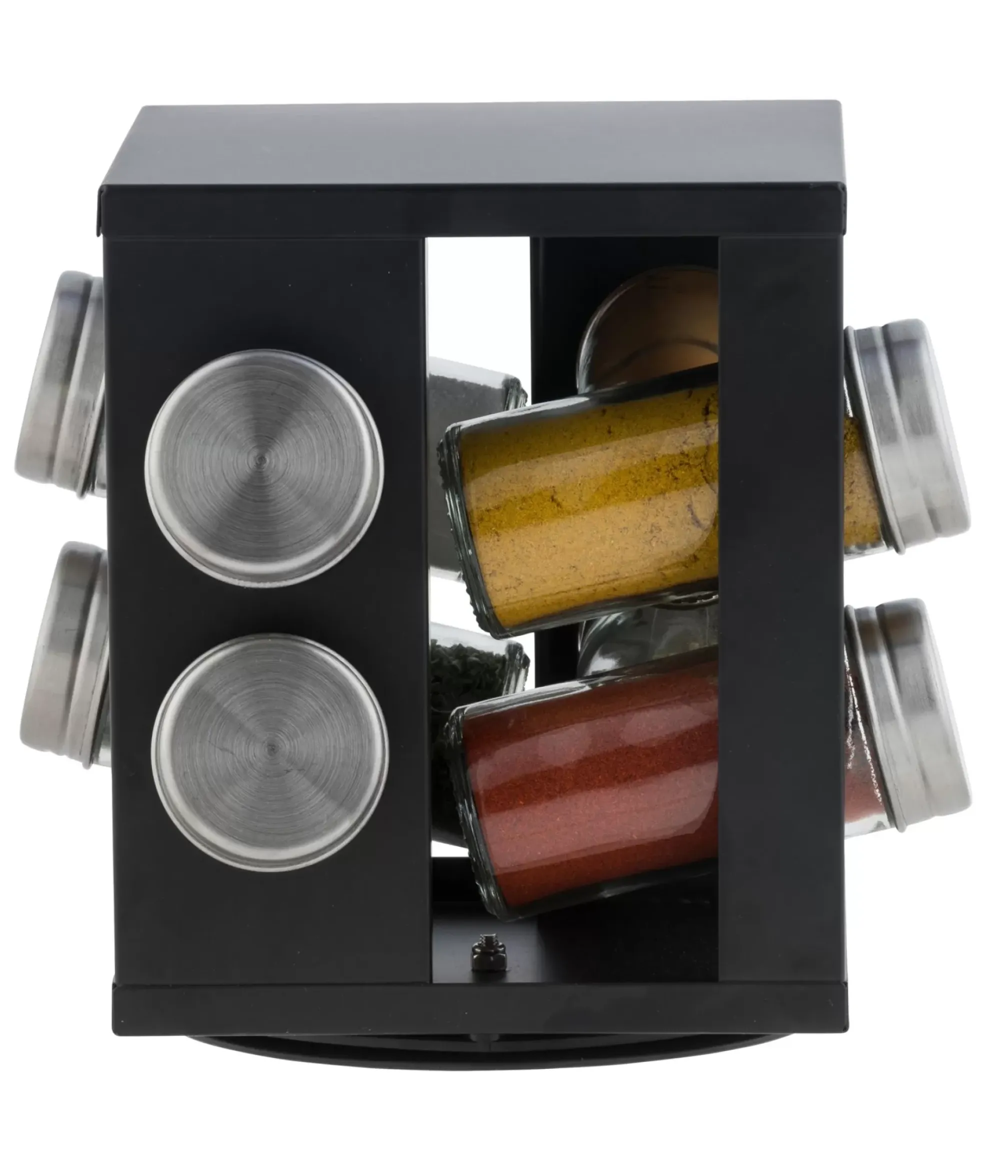 CASA Tarros De Hierbas|Industria Carrusel De Hierbas 8 Botes Negro