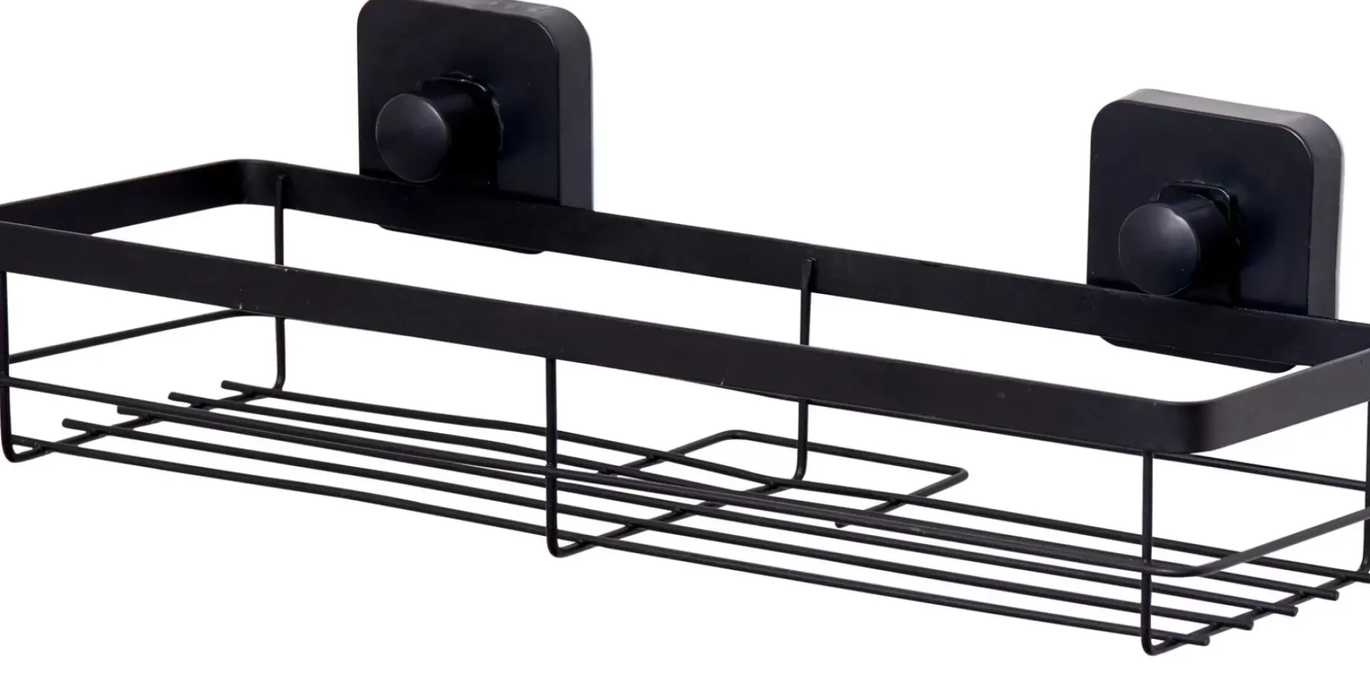 CASA Accesorios De Ducha|Industria Cesta De Ducha Con Ventosas Negro