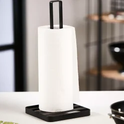 CASA Accesorios De Cocina|Industria Soporte De Papel De Cocina Negro