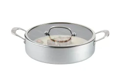 CASA Sartenes|Kastrol Olla Con Tapa Plateado