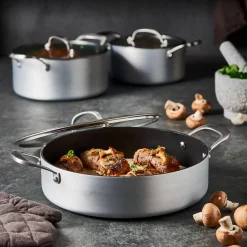 CASA Sartenes|Kastrol Olla Con Tapa Plateado