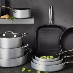 CASA Sartenes|Kastrol Olla Con Tapa Plateado