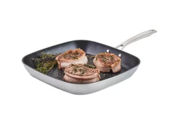 CASA Sartenes|Kastrol Plancha Plateado