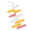 CASA Accesorios De Cocina|Klipper Clips De Cierre Juego De 10 Mezcla De Colores Gris, Amarillo Oscuro, Terracota