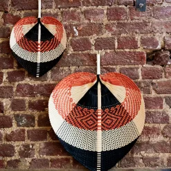 CASA Figuras Decorativas|Lanka Abanico Negro, Marron, Natural