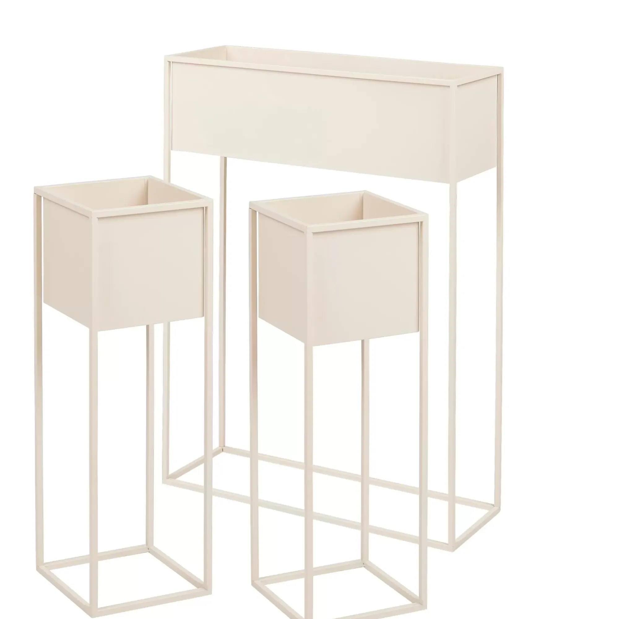 CASA Soportes Para Plantas|Largo Macetero Crema