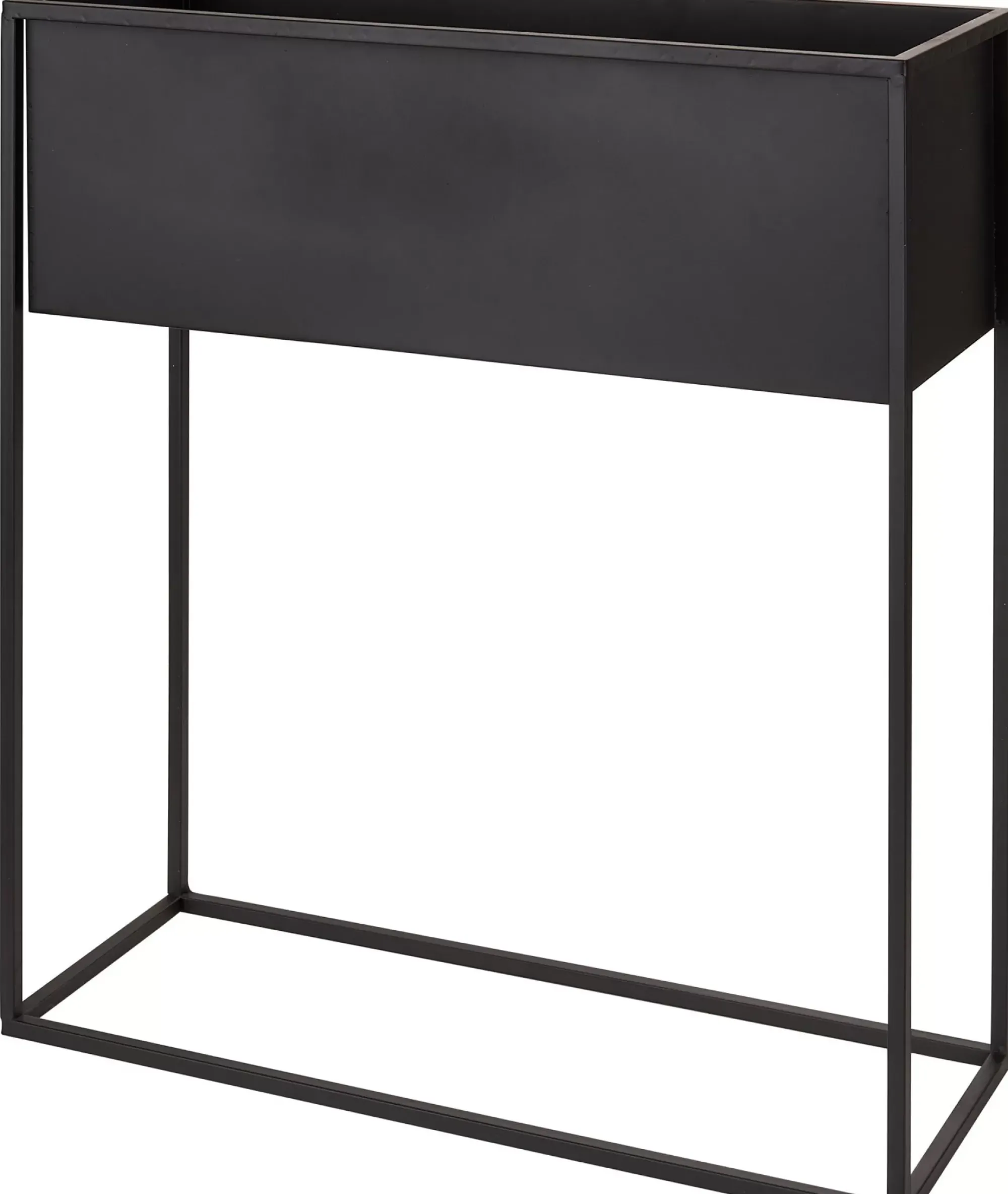 CASA Soportes Para Plantas|Largo Macetero Negro