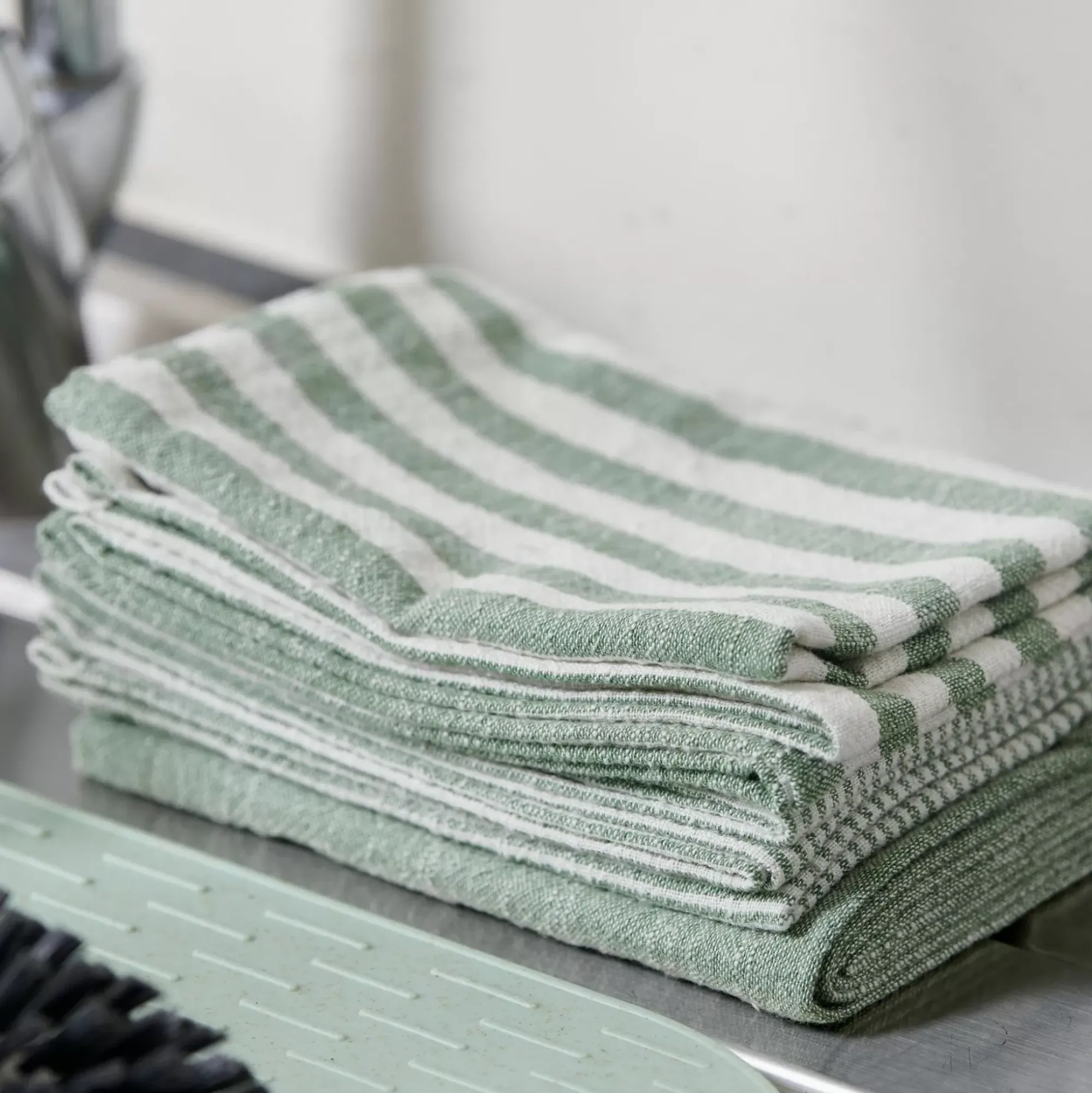 CASA Panos De Cocina|Laurent Panos De Cocina Juego De 3 Verde