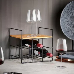 CASA Accesorios Vino|Lize Botellero Negro