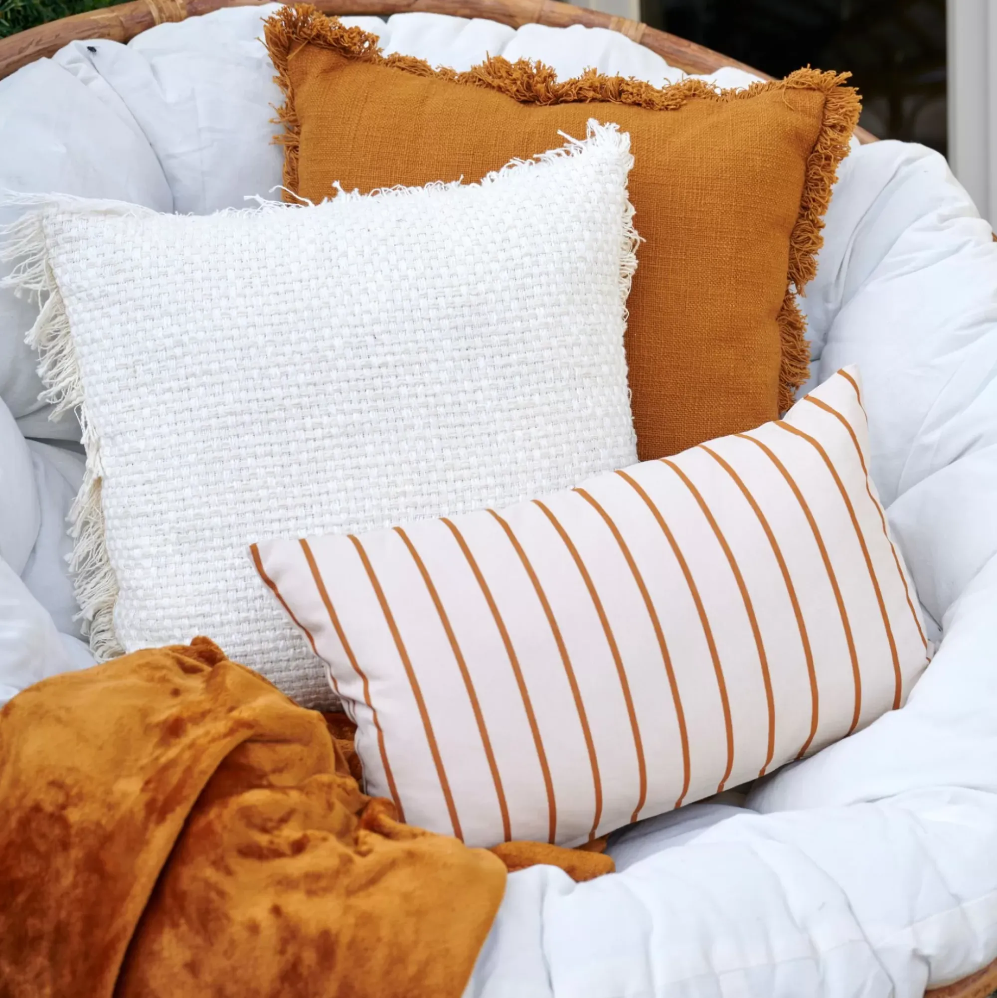 CASA Cojines|Lucca Cojin Blanco Apagado