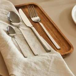 CASA Juegos|Lugano Cuberteria 16 Piezas Plateado